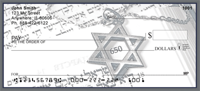 Star Of David Personal Checks