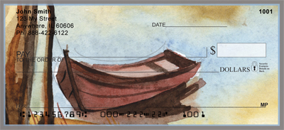 Canoe In Fall Personal Checks