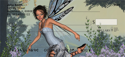Mystical Garden Fairies Personal Checks
