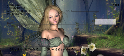 Mystical Garden Fairies Personal Checks