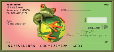 Hop To It... Live Green Personal Checks