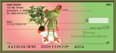 Hop To It... Live Green Personal Checks
