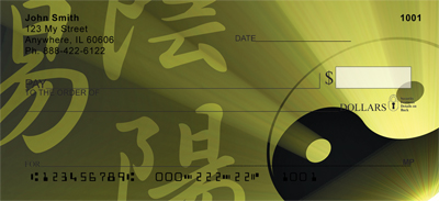 Yin Yang Symbol Personal Checks