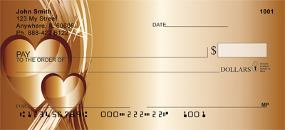 Heart of Gold Personal Checks