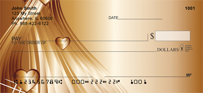 Heart of Gold Personal Checks
