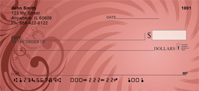 Colorful Illusions Personal Checks
