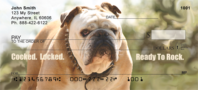 Bulldogs With Marine Attitude Personal Checks