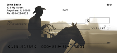 Dusty Cowboys Personal Checks