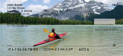 Mountain Lakes On Kayak Personal Checks