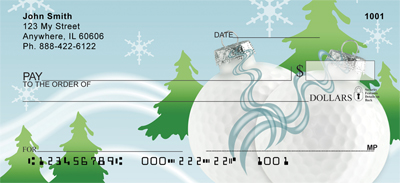 Golf Christmas Ornaments Personal Checks
