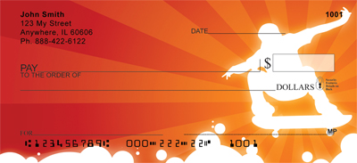 Hot Skateboarding Personal Checks