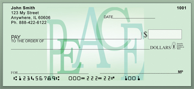 P E A C E Personal Checks
