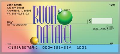 Italian Holiday Greetings Personal Checks
