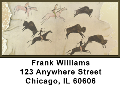 Indian Art Address Labels