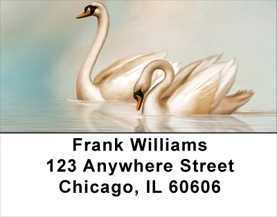 Swan Fantasies Address Labels