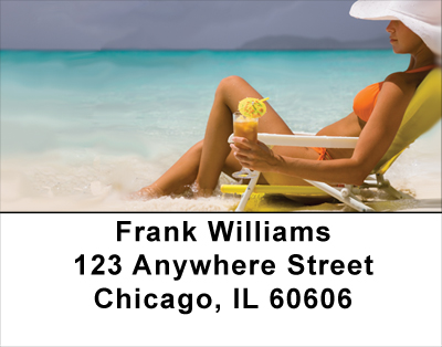 Tropical Cocktails Address Labels