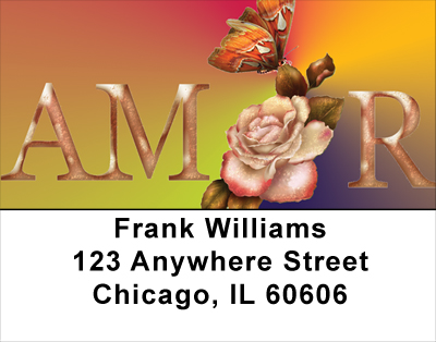 Love Amour Address Labels