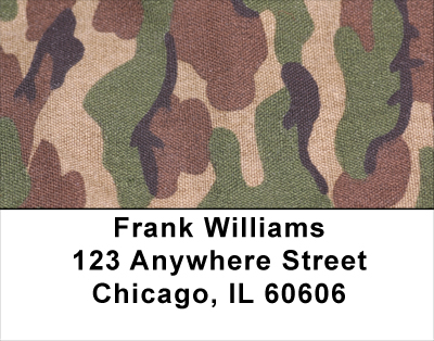 Coral Camos Address Labels