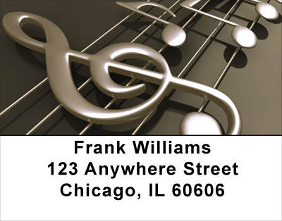 Treble Clef Notes Address Labels
