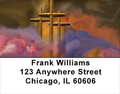 Golden Crosses Address Labels