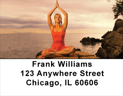 Yoga At Sunrise Address Labels