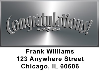 Congratulations Address Labels
