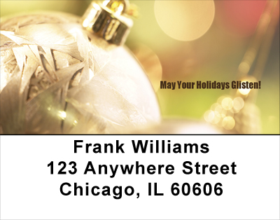 May Your Holidays Glisten Address Labels