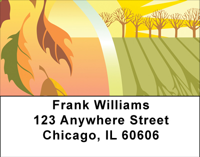 Sunny Fall Days Address Labels