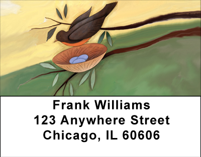 Backyard Birds Address Labels