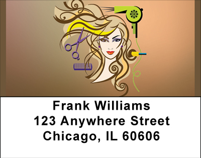 Salon Glamour Address Labels