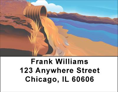 Stop Pollution Address Labels