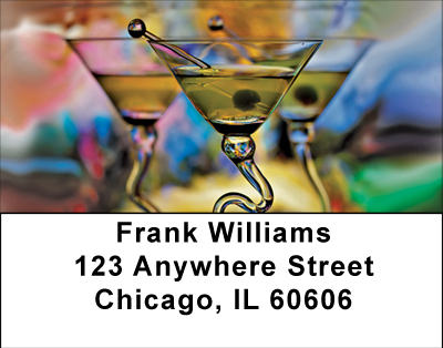 Martini Madness Address Labels