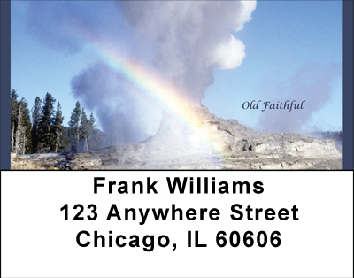 Old Faithful At Yellowstone Address Labels