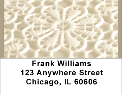 White Lace Address Labels