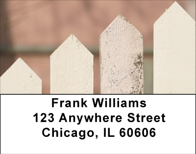 Shabby Chic Pickets Address Labels