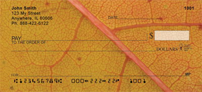 Falling Leaves Examined Personal Checks