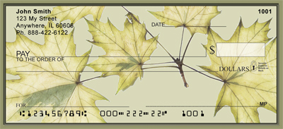 Subtle Fall Elegance Personal Checks - 2