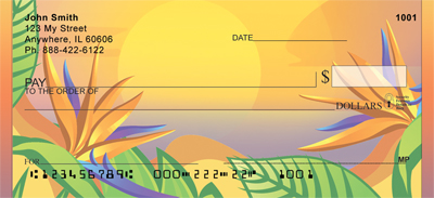 Tropical Seaside Paradise Personal Checks