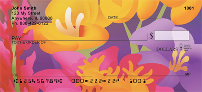 Garden Party Personal Checks