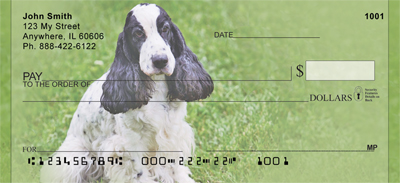 Adorable Cocker Spaniels Personal Checks