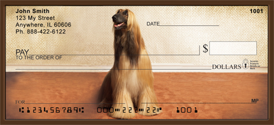 Afghan Hound Personal Checks