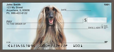Afghan Hound Personal Checks