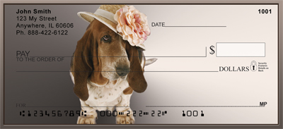 Basset Hound Fantasy Personal Checks