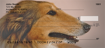 Cuddly Collie Personal Checks