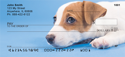 Jack Russell Puppy Love Personal Checks