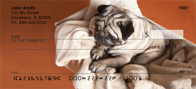 Pug Puppies Personal Checks