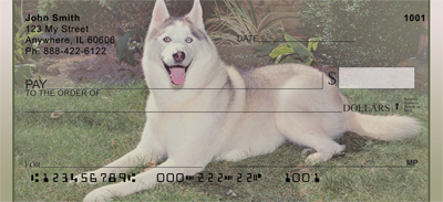 Siberian Husky Personal Checks