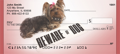 Beware Of Yorkie Dog Checks