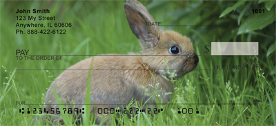 Bunnies In Springtime Personal Checks