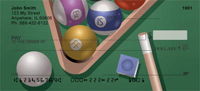 Billiards Asian Style Personal Checks